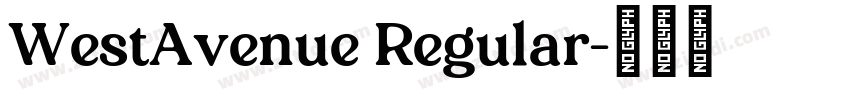WestAvenue Regular字体转换